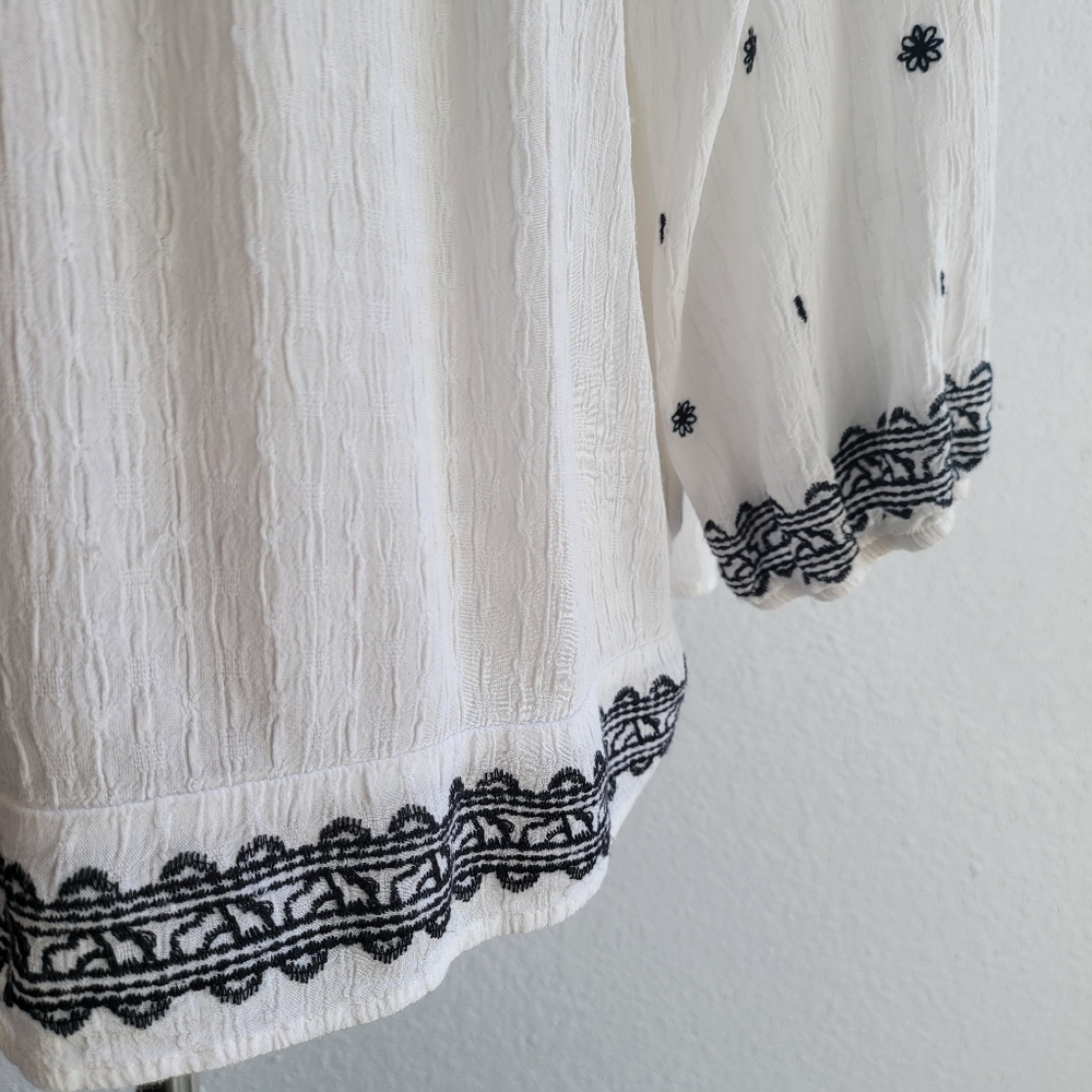 KNOX ROSE White Boho Top - Picture 5 of 7